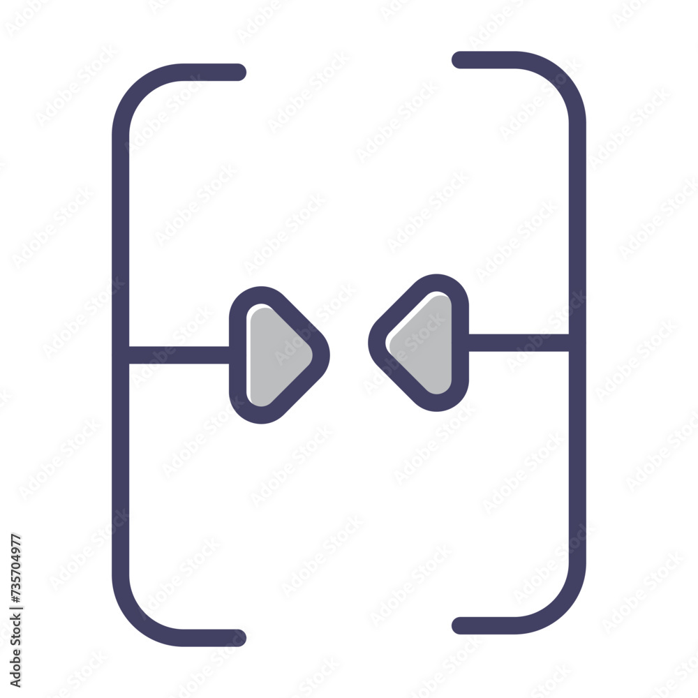 Merge Vector Icon Merge Vector Icon
