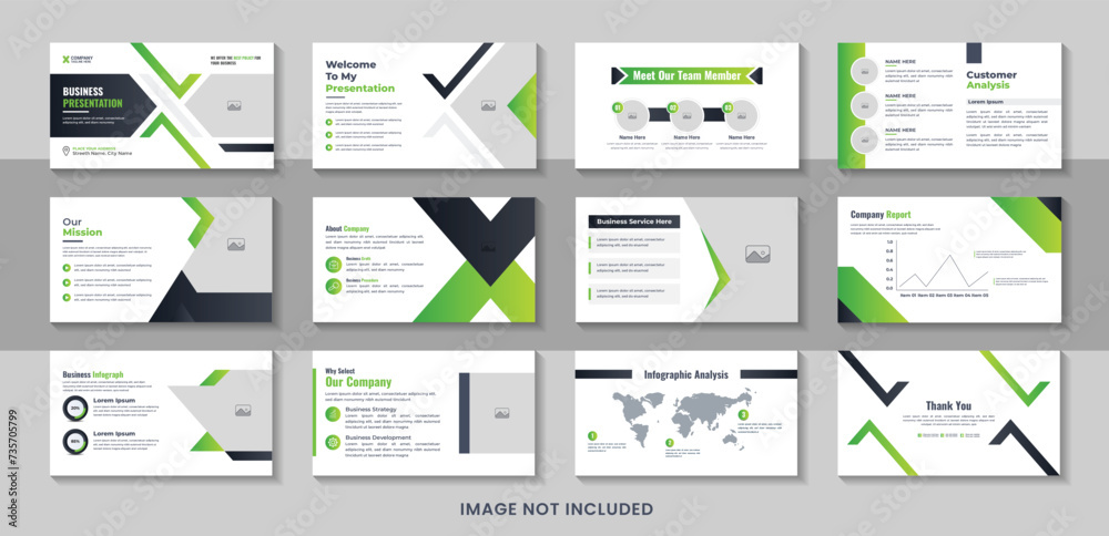 Modern business presentation design template layout vector, Infographic element for presentation slides, annual report, business marketing, web banner or company presentation