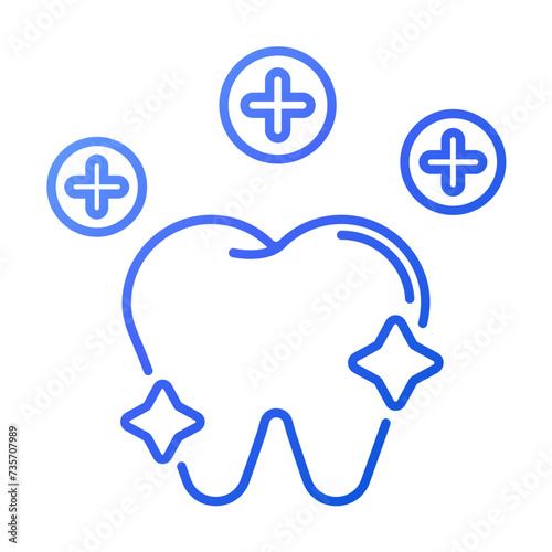 Supplement. Dental icon set - gradient Icon