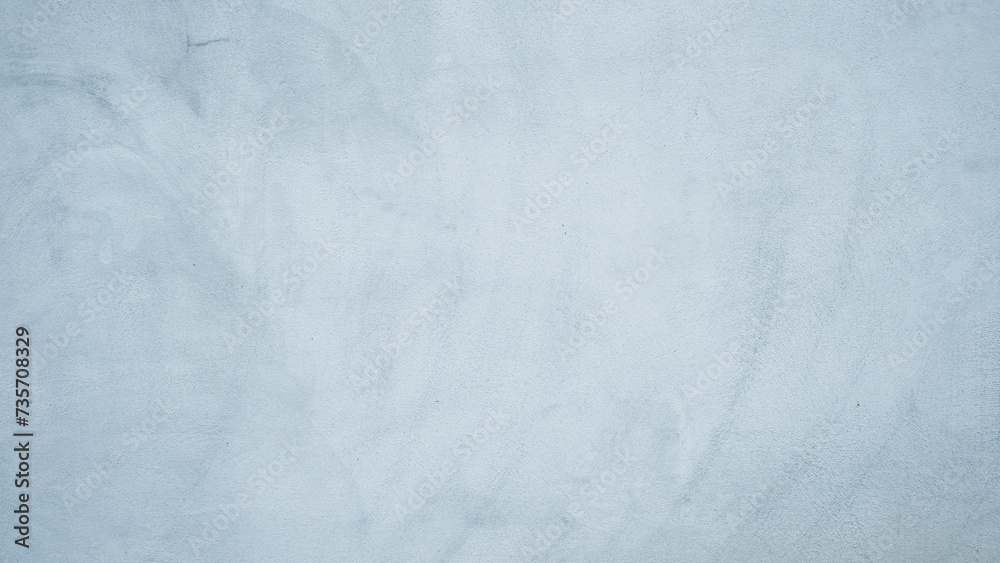 Fototapeta premium Concrete abstract wall of light cyan color, cement texture for design.