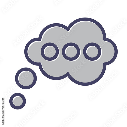 Thinking Vector Icon