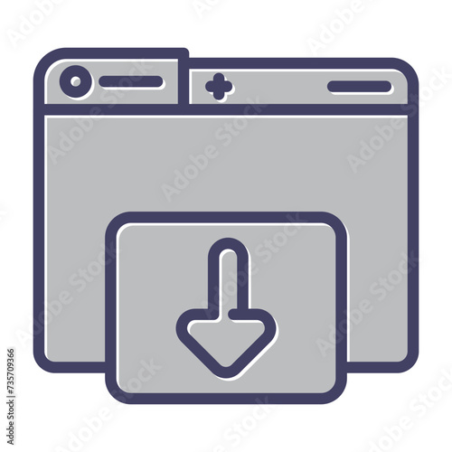 Downloading Vector Icon