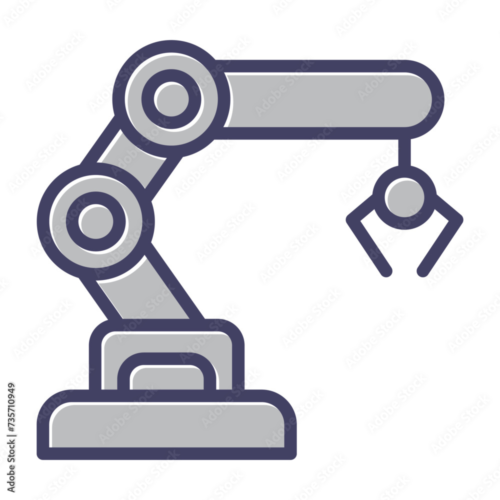 Mechanical Arm Vector Icon