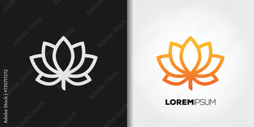 yoga logo symbol set