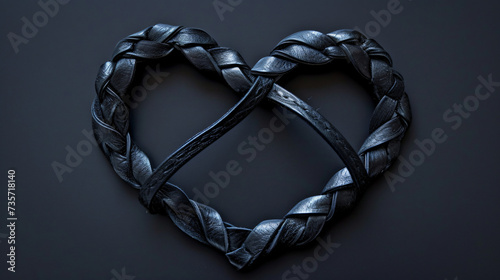 heart shape braided 