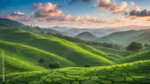 Beautiful tea plantation © DesignRevel