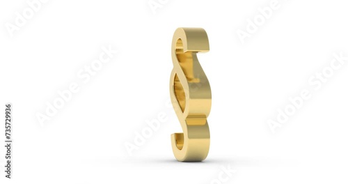 Rotating gold section symbol