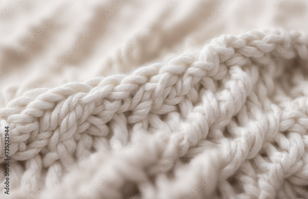 Warm and Textured Knitted Wool Close-Up in Vibrant Colors and Intricate Patterns