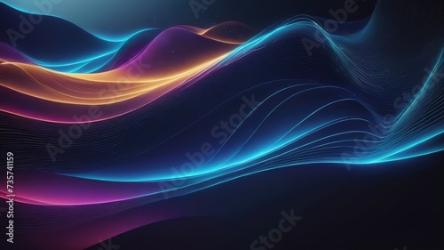 Abstract background, Fractal burst background, curved banner, colorful glowing curved lines web banner, neon light lines wallpaper, wavy lines background, neon curved lines, and particles 