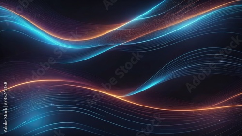 Abstract background  Fractal burst background  curved banner  colorful glowing curved lines web banner  neon light lines wallpaper  wavy lines background  neon curved  lines  and particles 