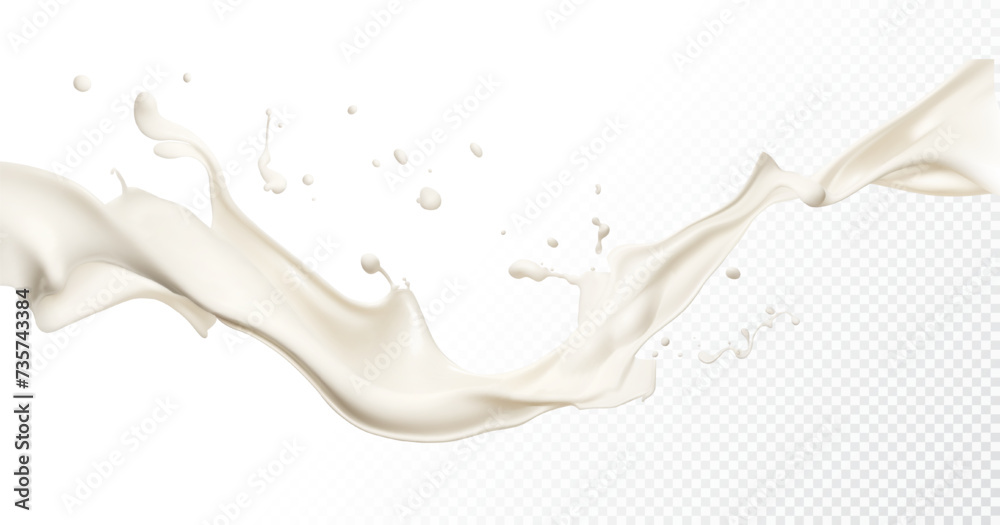 Milk splash isolated on transparent background. Realistic vector illustration. Milk splash isolated on transparent background. Realistic vector illustration.