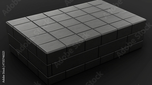 A glossy and precisely rendered 3D cuboid on a bright background