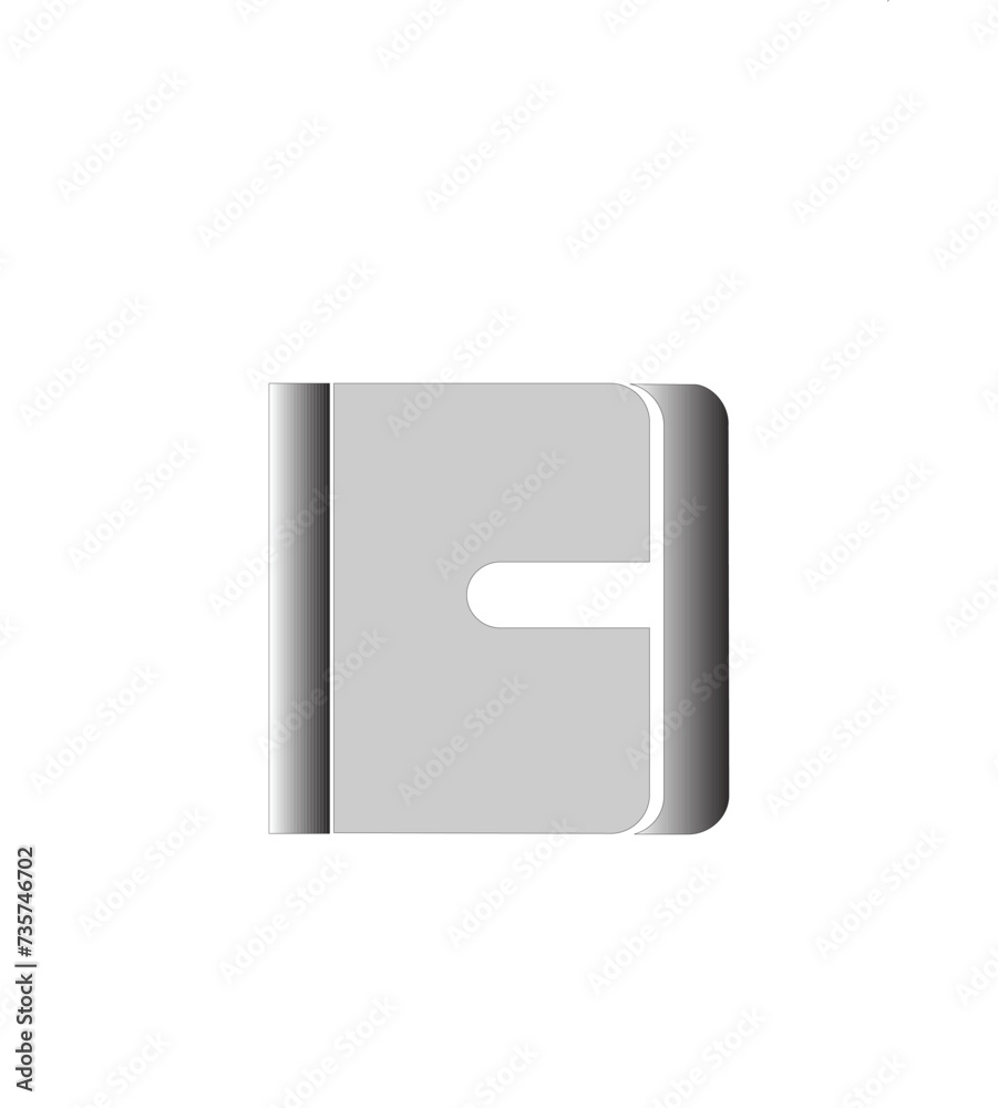 icon vector book template design trendy icon vector book template design trendy