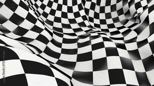 Trippy checkerboard © Cybonad
