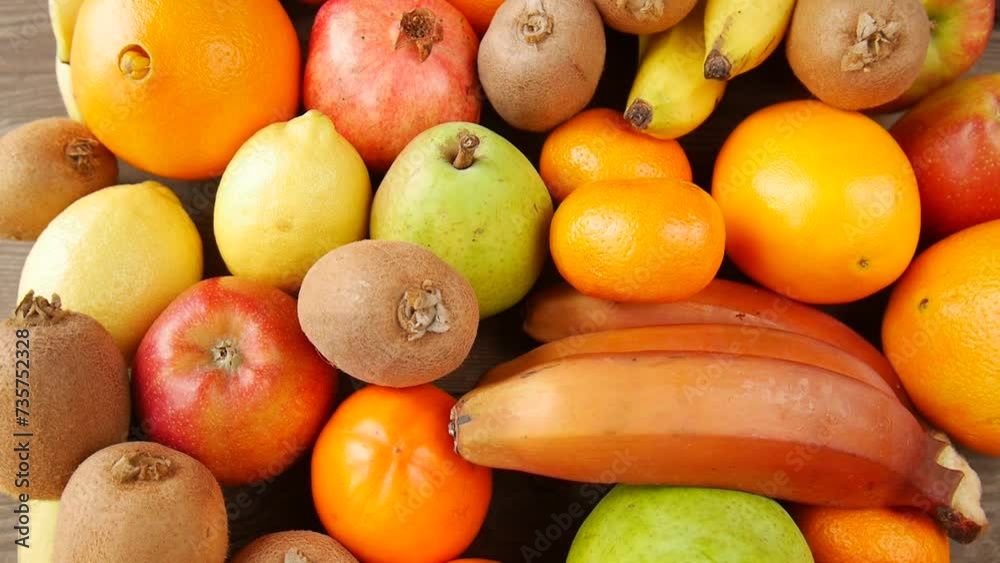Mix of fruits on the table. Mix of fruits on the table.