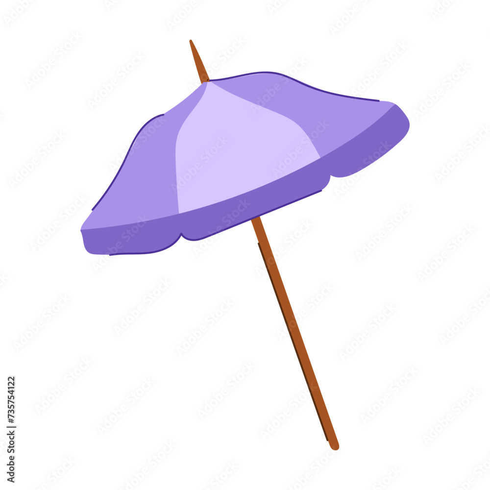 sea beach umbrella cartoon vector illustration sea beach umbrella cartoon vector illustration