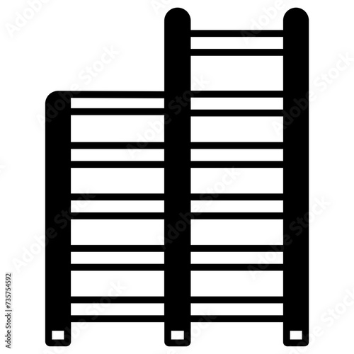 ladder glyph and line vector illustration © Icongeek26