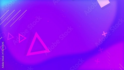 Abstract Purple Technology Game Style Motion Vector Looped Background