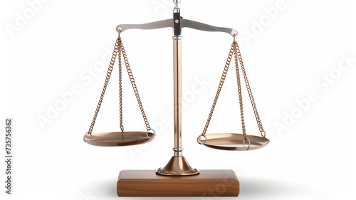 A classic balance scale, embodying justice and equilibrium, presented with an AI Generative finesse.