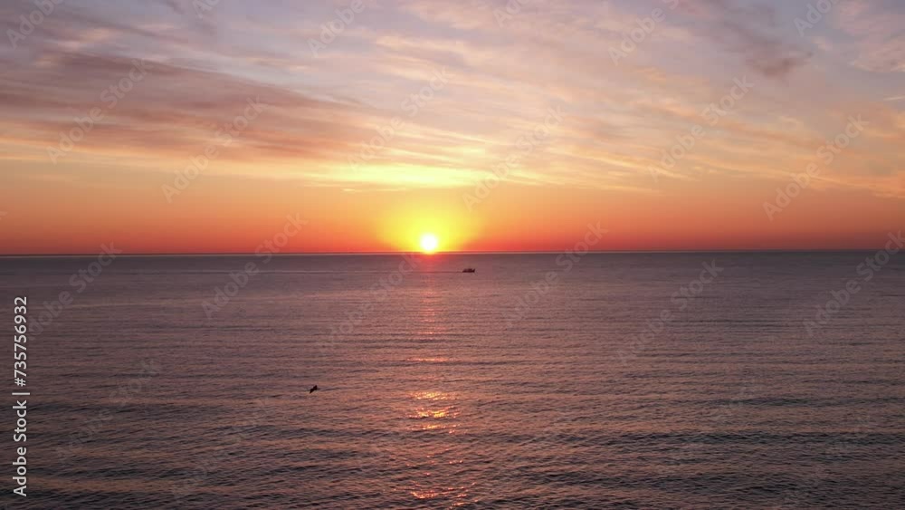 lever du soleil - méditerrannée France