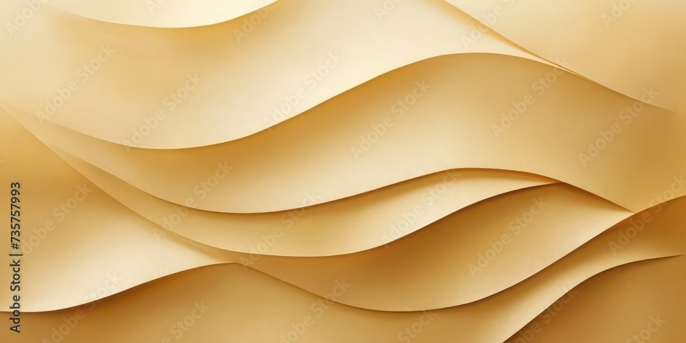 Soft gold and beige Kraft Paper texture background with light, subtle hues, tranquil and calming aesthetic