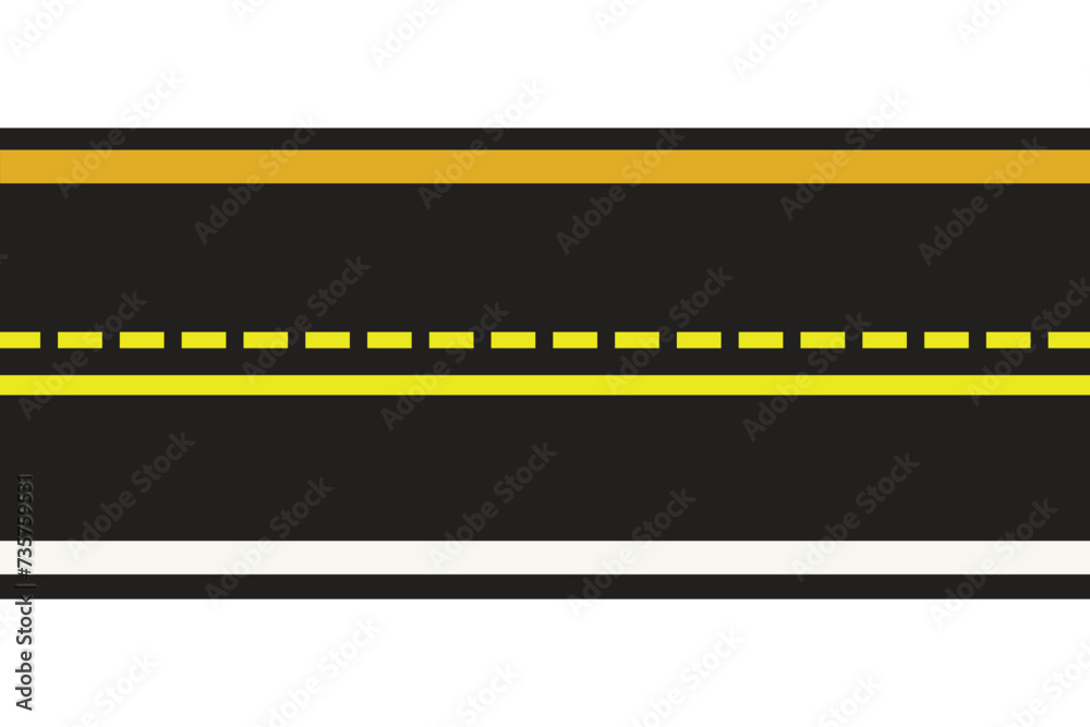 Linear race track with start line. Car or karting road racing background. top view. Linear race track with start line. Car or karting road racing background. top view.