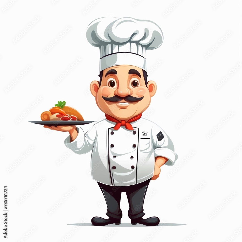 vector chef character design