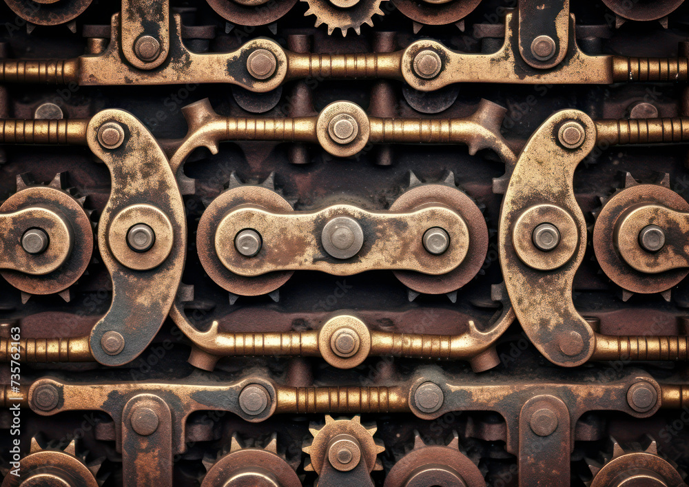 Industrial steampunk theme background Industrial steampunk theme background