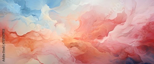 Abstract pink and blue watercolor background. Created with Ai