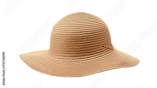 straw hat isolated on transparent background