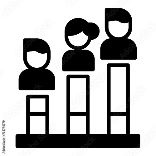 Grap glyph and line vector illustration