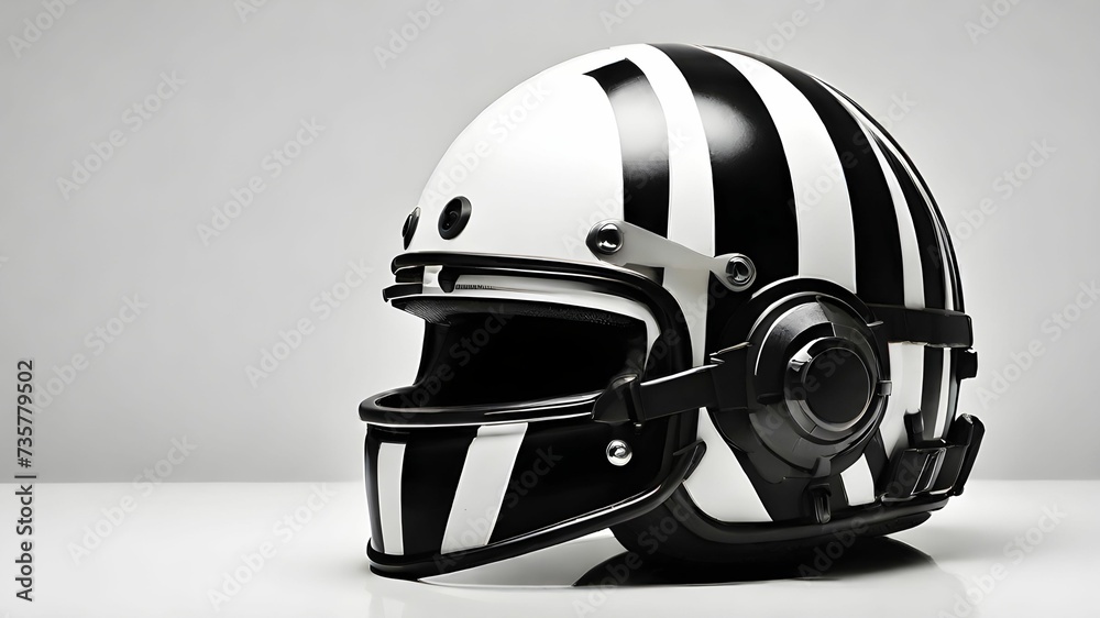 Fototapeta premium Helmet on white surface