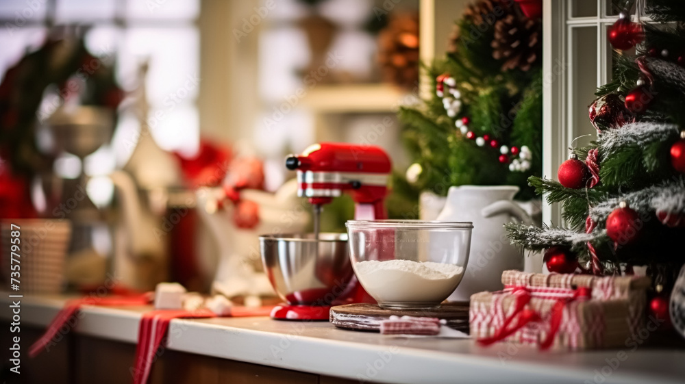 Christmas baking, holidays recipe and home cooking, holiday bakes, ingredients and preparation in English country cottage kitchen, homemade food and cookbook