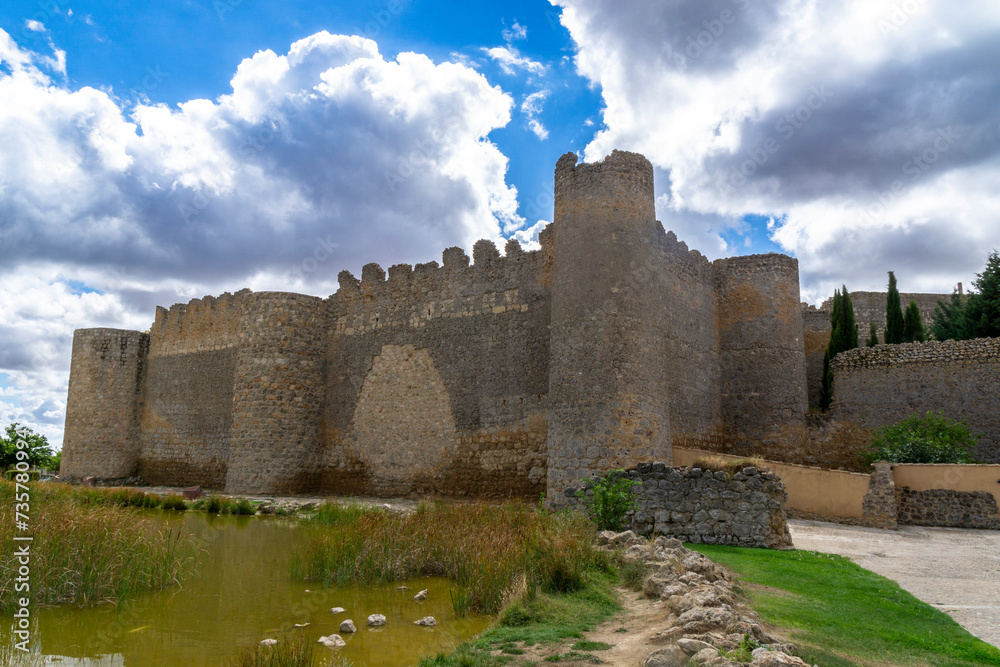 Wall of the town of Urueña (12th-13th century) . Valladolid, Castile and Leon, Spain.