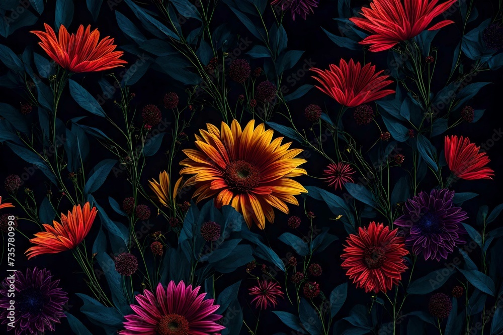 seamless floral background seamless floral background