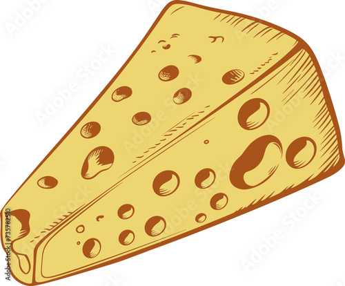 Cheese clipart design illustration