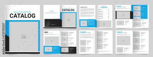 Product and Item Catalog Template Designs, furniture product catalog