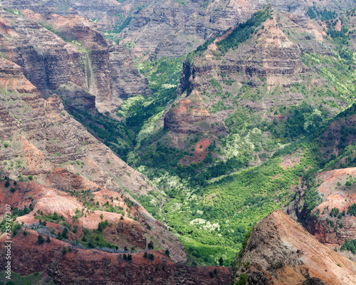  Waimea Canyon State Park (also known as Grand Canyon of the Pacific) on the island of Kauai, Hawaii photo