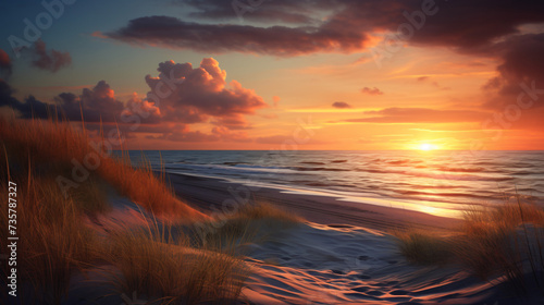 sunset over the sea © Cybonad