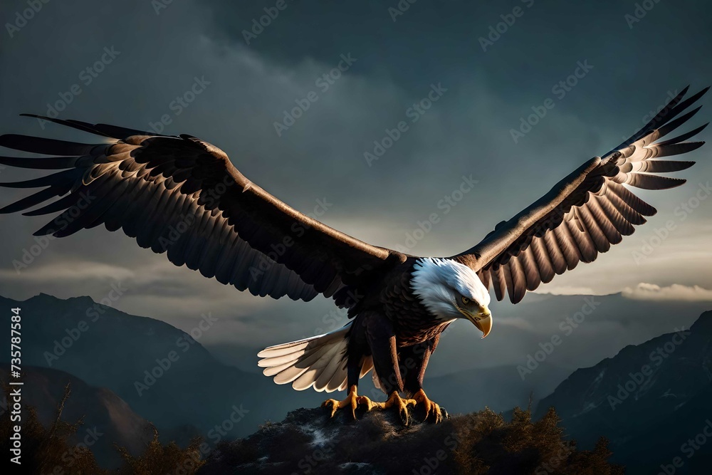 Fototapeta premium eagle in flight