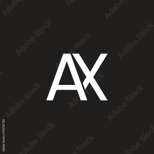 AX Letter Logo, Monogram, alphabetic Initials Letter symbols