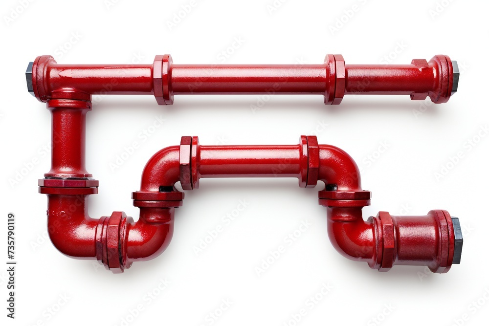 Plumbing industry banner design element isolated on white background Generative Ai Plumbing industry banner design element isolated on white background Generative Ai