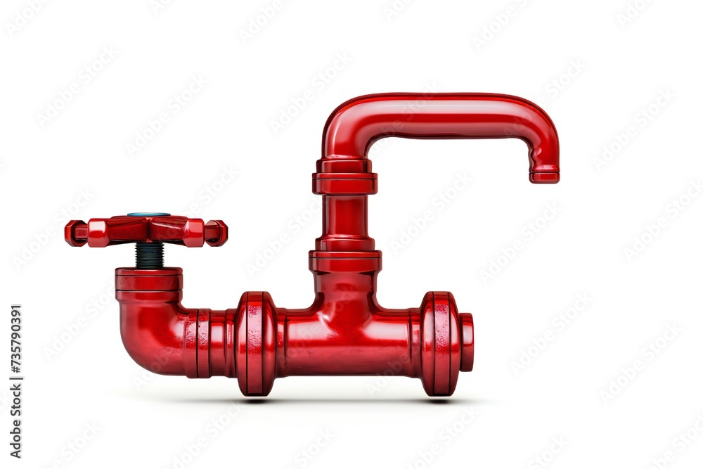 Plumbing industry banner design element isolated on white background Generative Ai