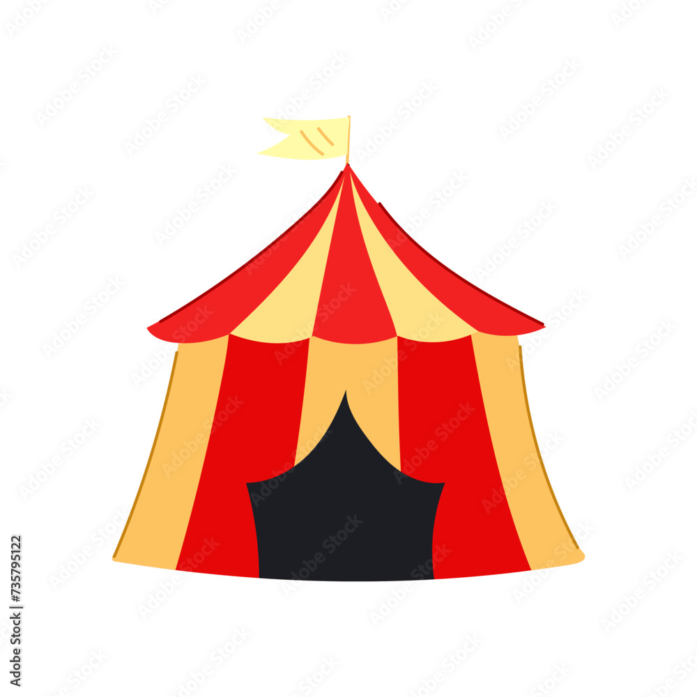 marquee circus tent cartoon vector illustration marquee circus tent cartoon vector illustration