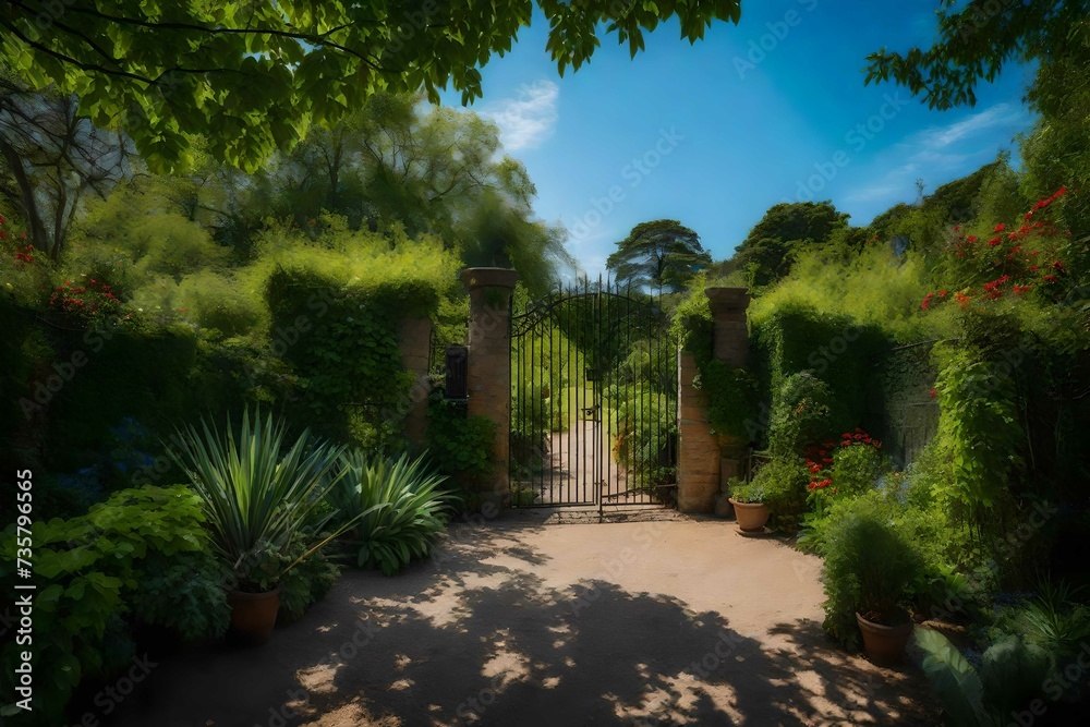 gate in the garden