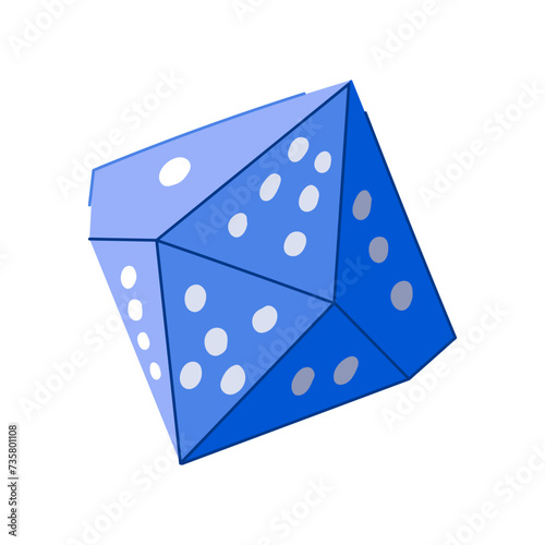 casino dice cartoon vector illustration