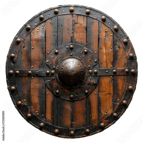 shield of a roman warrior isolated on transparent background, element remove background, element for design