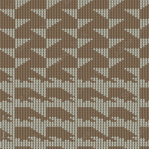 Traditional cloathes texture in brown color vector, and Sweater knit repeat pattern, A Printable seamless vintage cotton, Wallpaper, vector illustration photo
