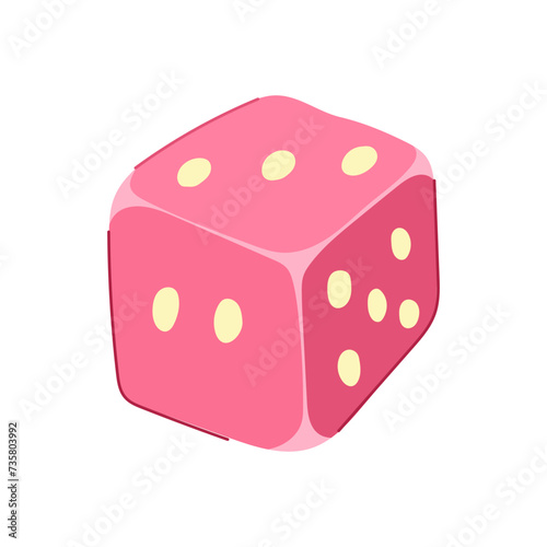 board dice cartoon vector illustration