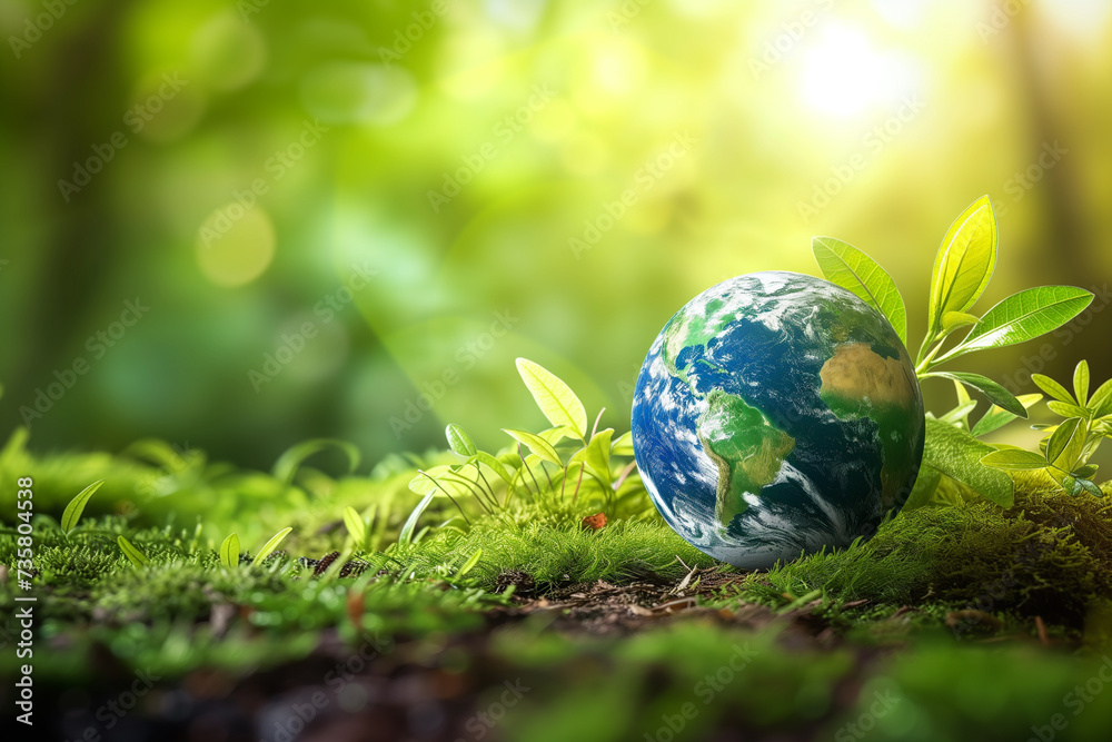 World environment and Earth Day concept with eco friendly enviroment. World environment and Earth Day concept with eco friendly enviroment.